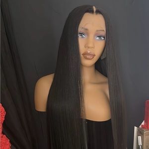 13x4 full frontal transparent lace 200% density wig.